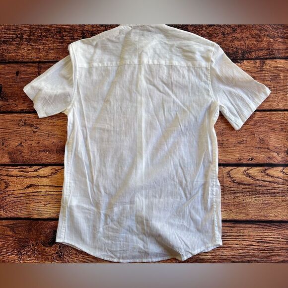 Zara stand collar flowy white button shirt. Size‎ Small - Picture 4 of 13
